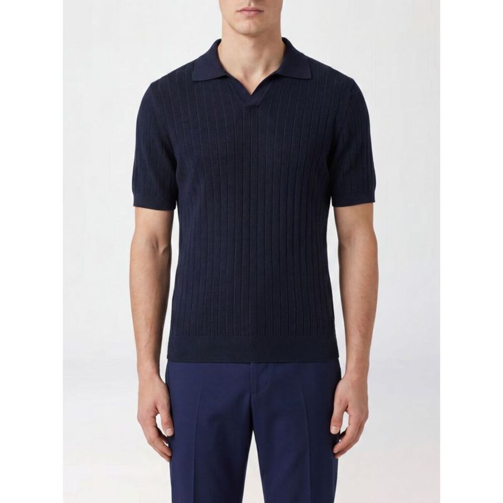 Fedeli Polo Shirt Men Blue